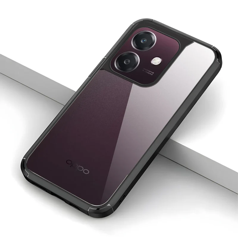 Silicone Border Transparent Back Cover for Oppo A3x 5G - Image 6