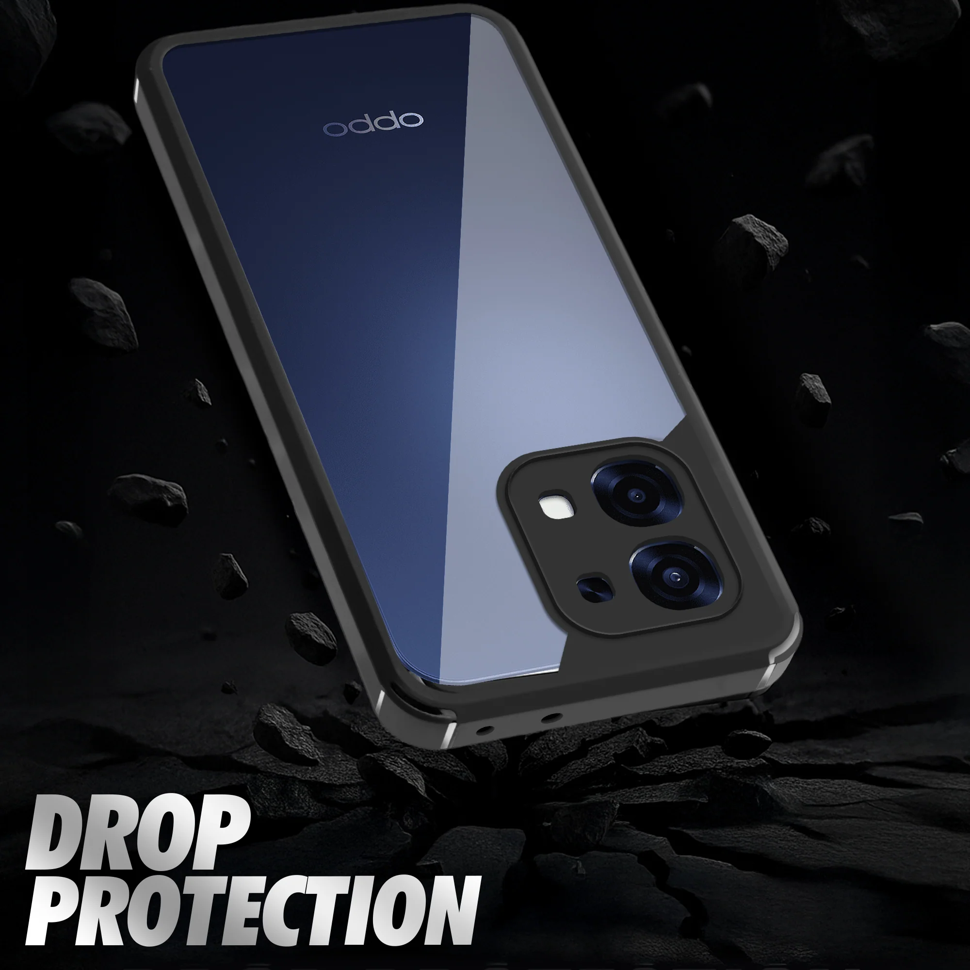 Silicone Border Transparent Back Cover for Oppo F31 5G - Image 5