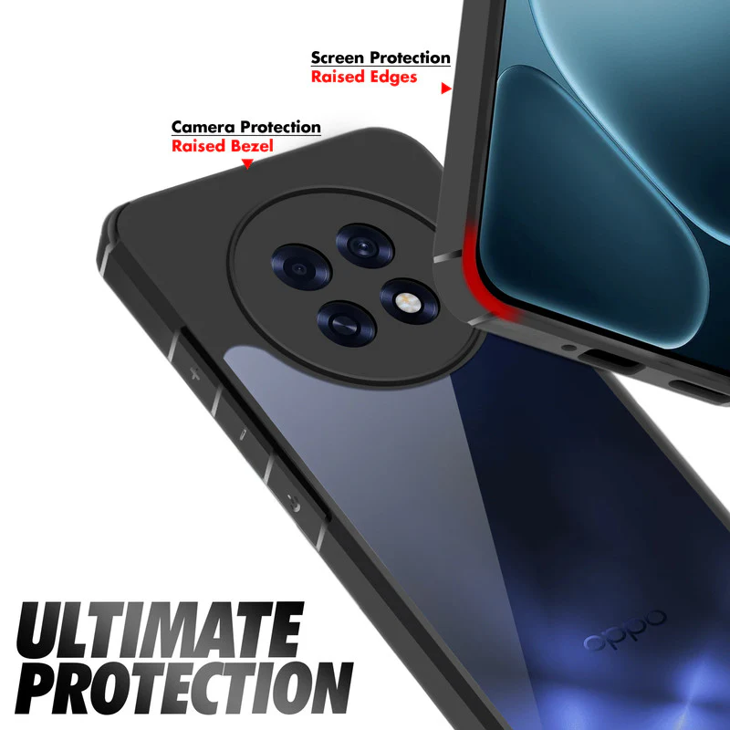 Silicone Border Transparent Back Cover for Oppo F31 Pro Plus 5G - Image 5