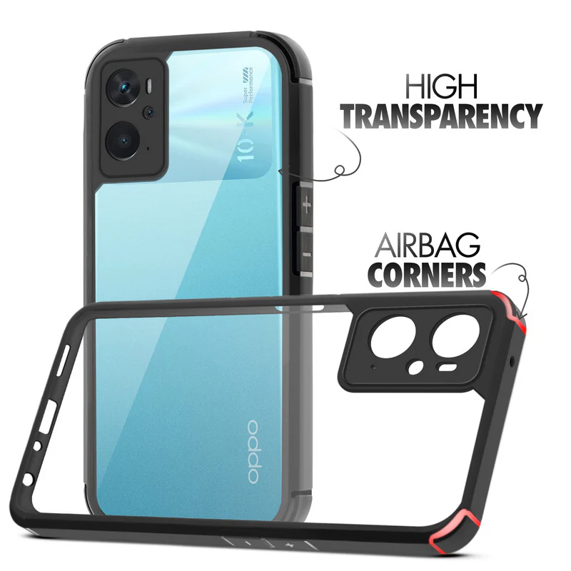 Silicone Border Transparent Back Cover for Oppo K10 4G - Image 3