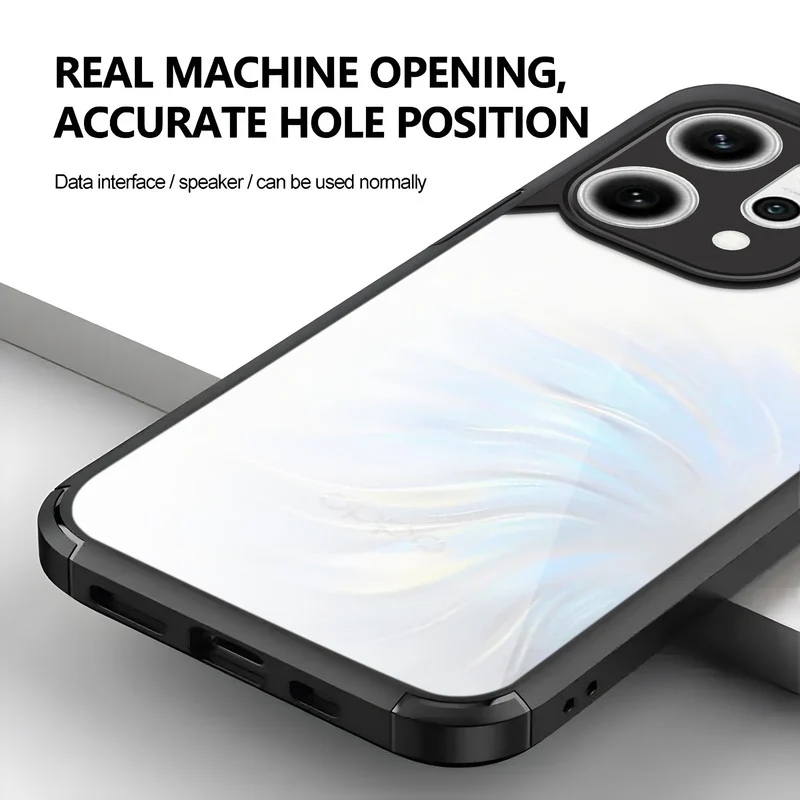 Silicone Border Transparent Back Cover for Oppo Reno 14 Pro 5G - Image 5