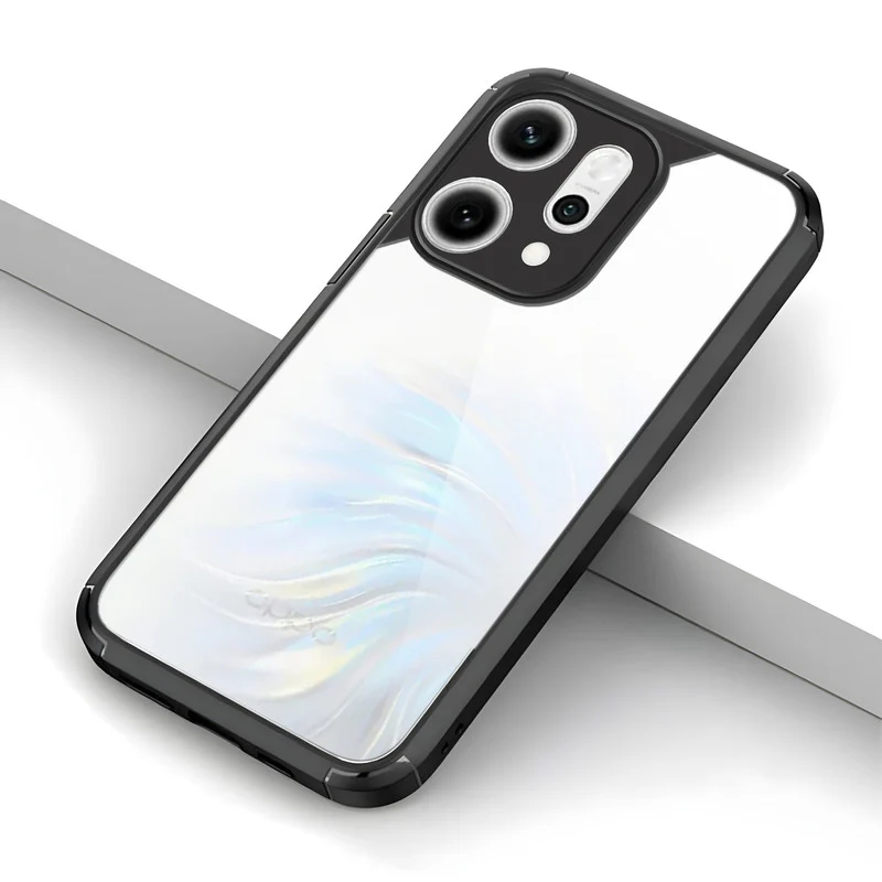 Silicone Border Transparent Back Cover for Oppo Reno 14 Pro 5G - Image 7