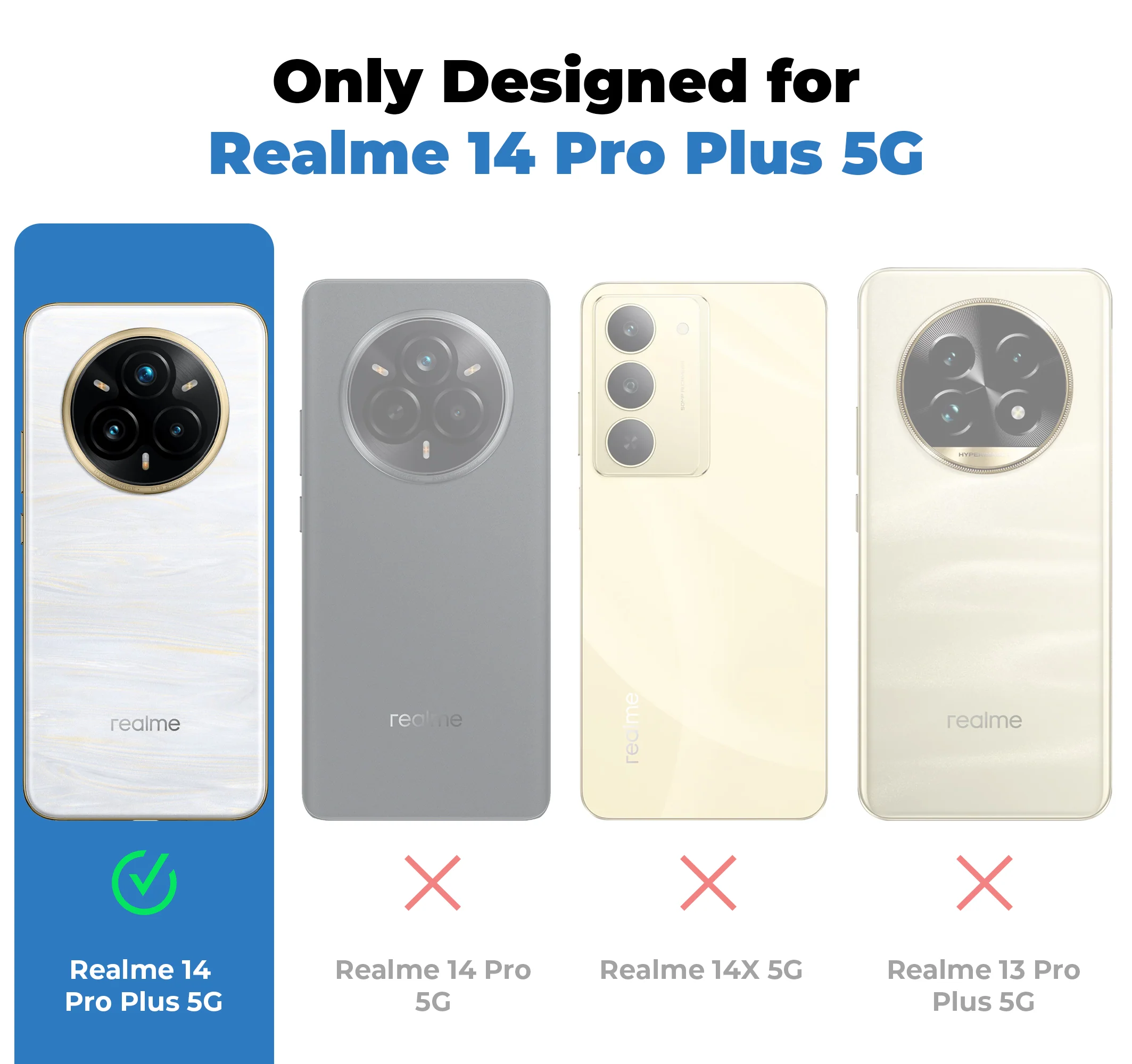 Silicone Border Transparent Back Cover for Realme 14 Pro Plus 5G - Image 2