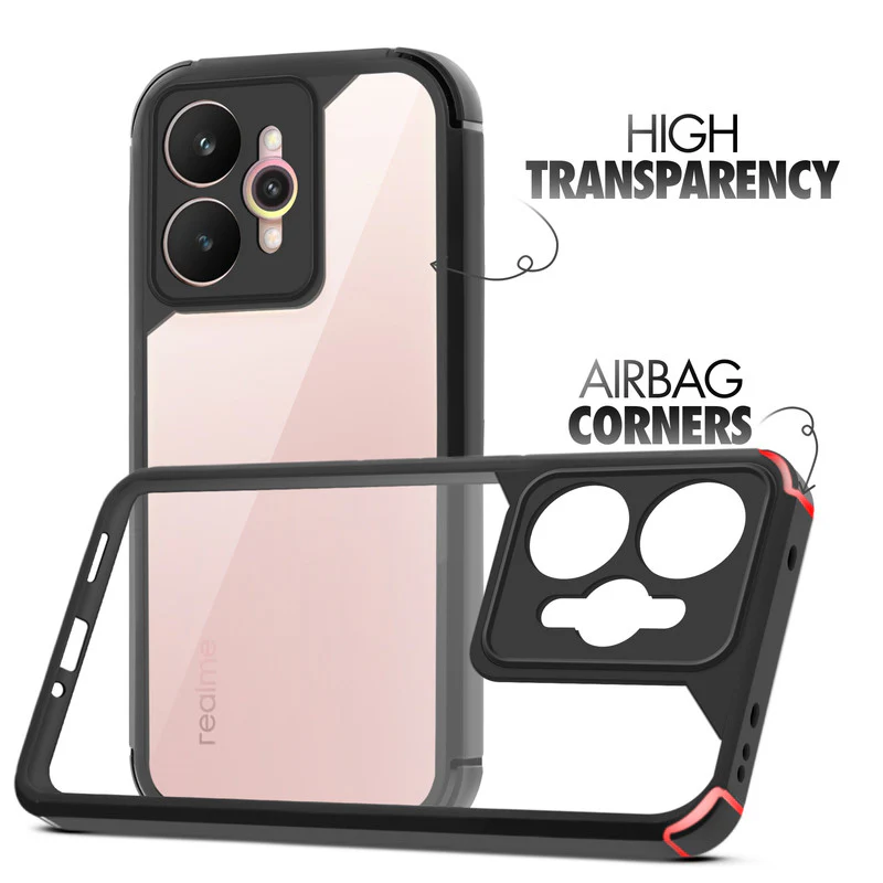 Silicone Border Transparent Back Cover for Realme 15 5G - Image 3