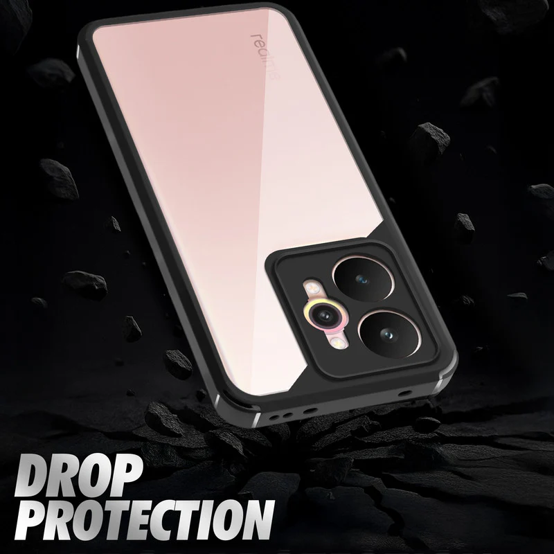 Silicone Border Transparent Back Cover for Realme 15 5G - Image 6