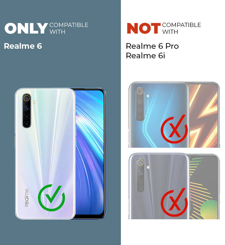 Crystal Clear Hard Anti-Yellow Transparent Back Cover Case For Realme 6 - Image 2