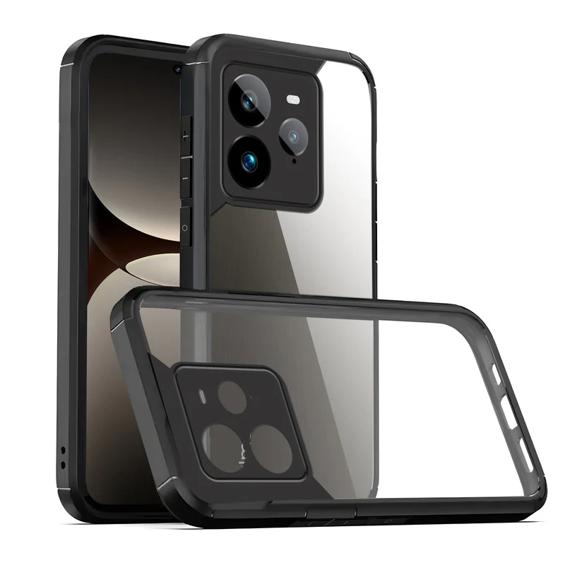 Silicone Border Transparent Back Cover for Realme GT 7 Pro - Image 3