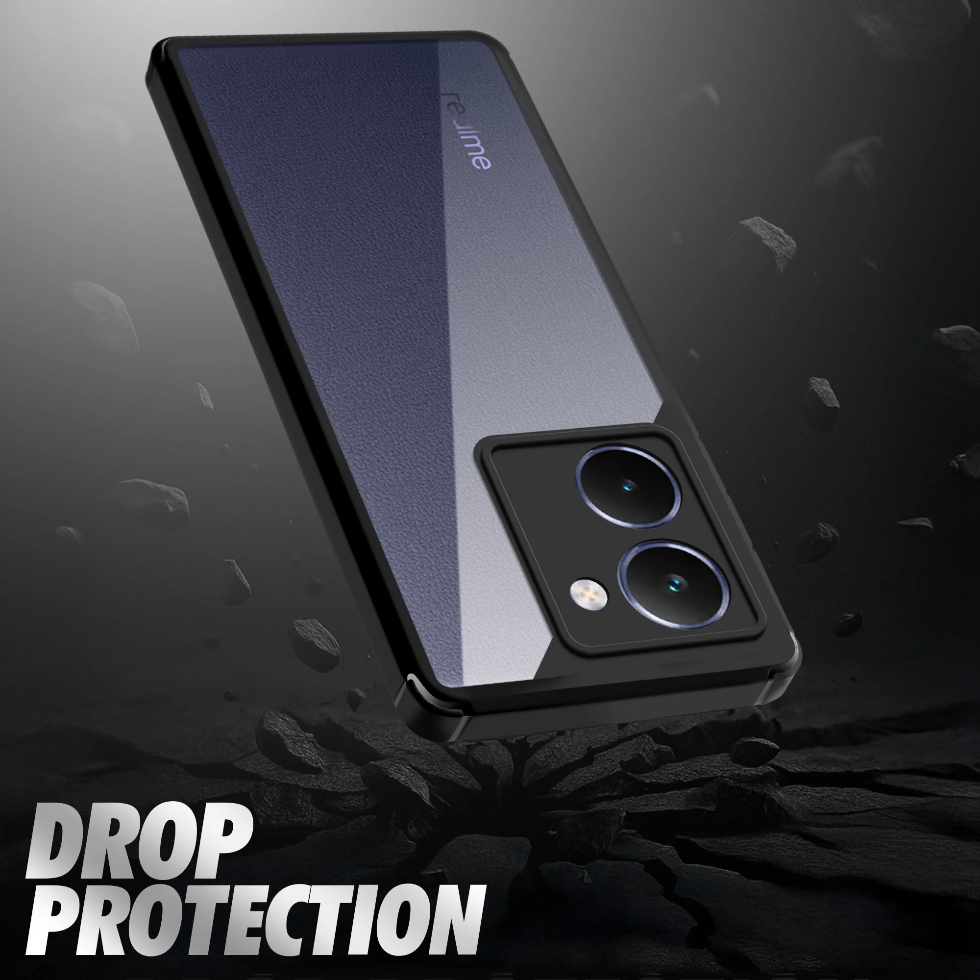 Silicone Border Transparent Back Cover for Realme P3 Ultra 5G - Image 6