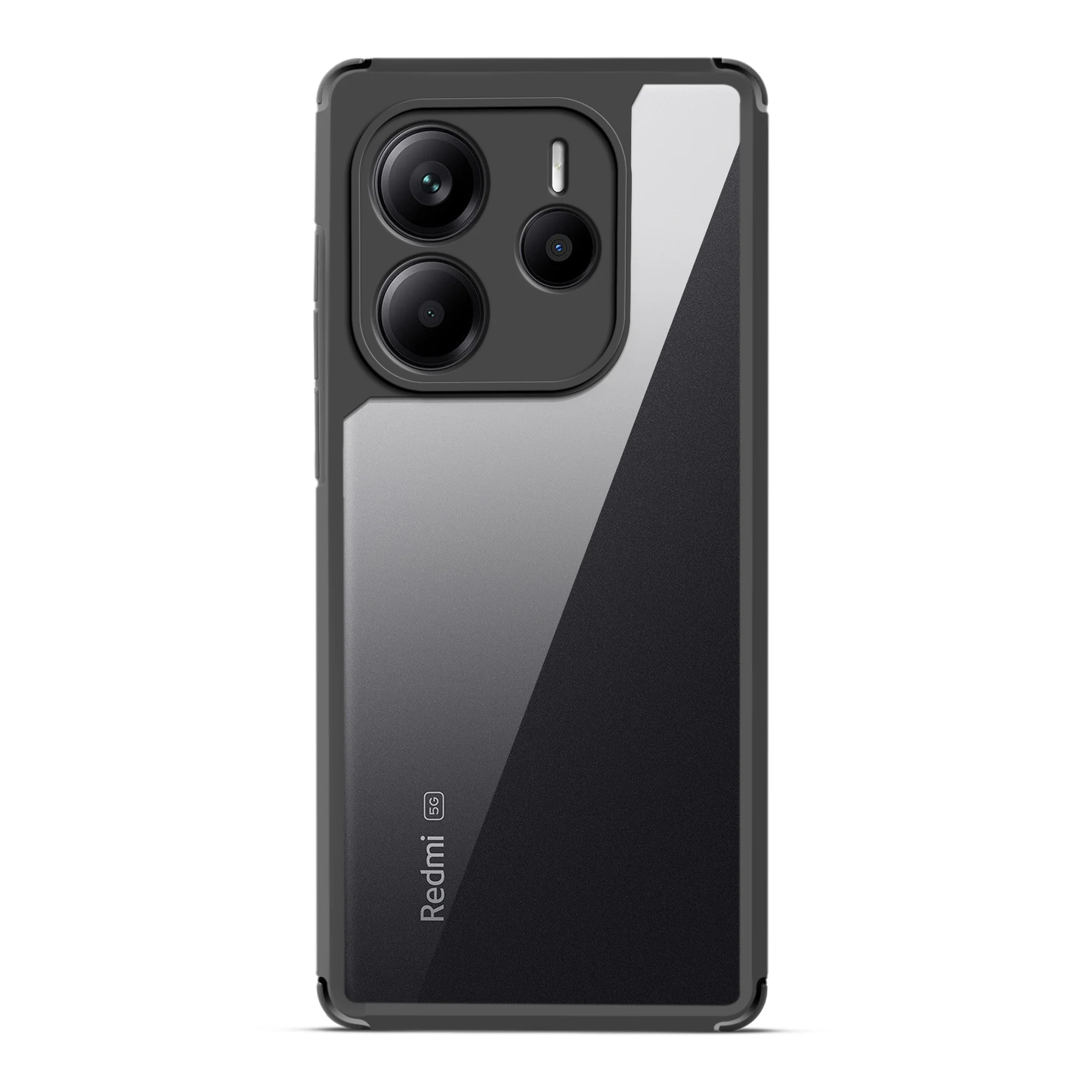 Silicone Border Transparent Back Cover for Redmi Note 14 5G - Image 4