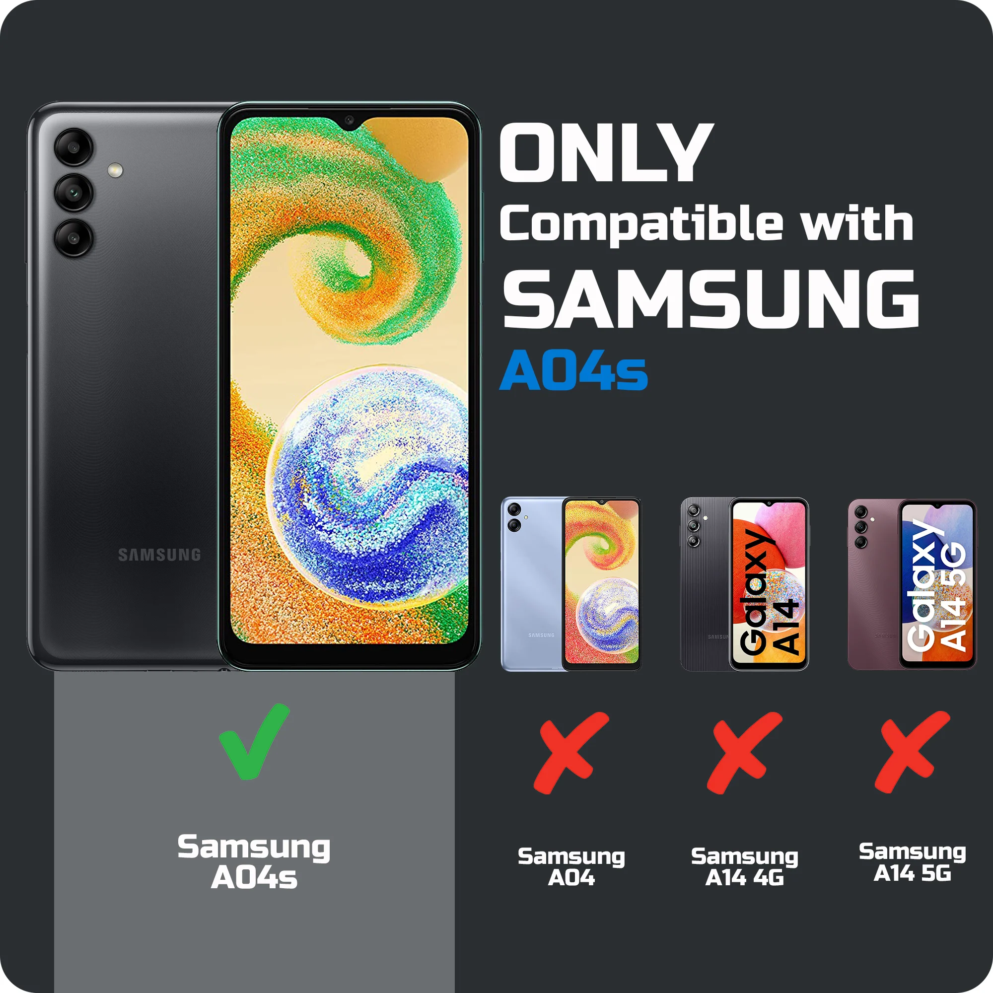 Crystal Clear Hard Anti-Yellow Transparent Back Cover Case For Samsung A04s - Image 2