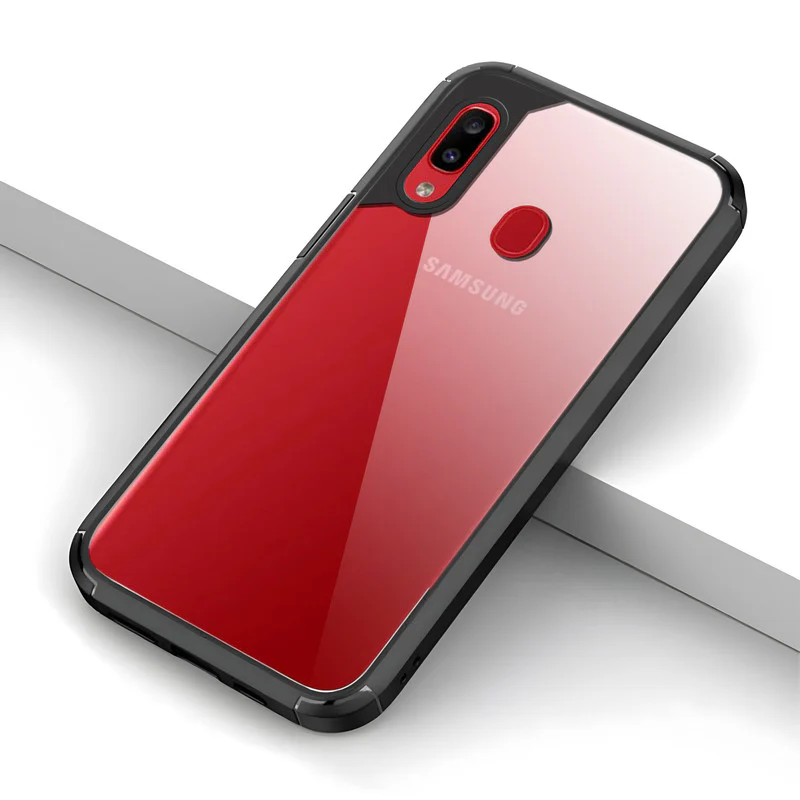 Silicone Border Transparent Back Cover for Samsung A30 - Image 5