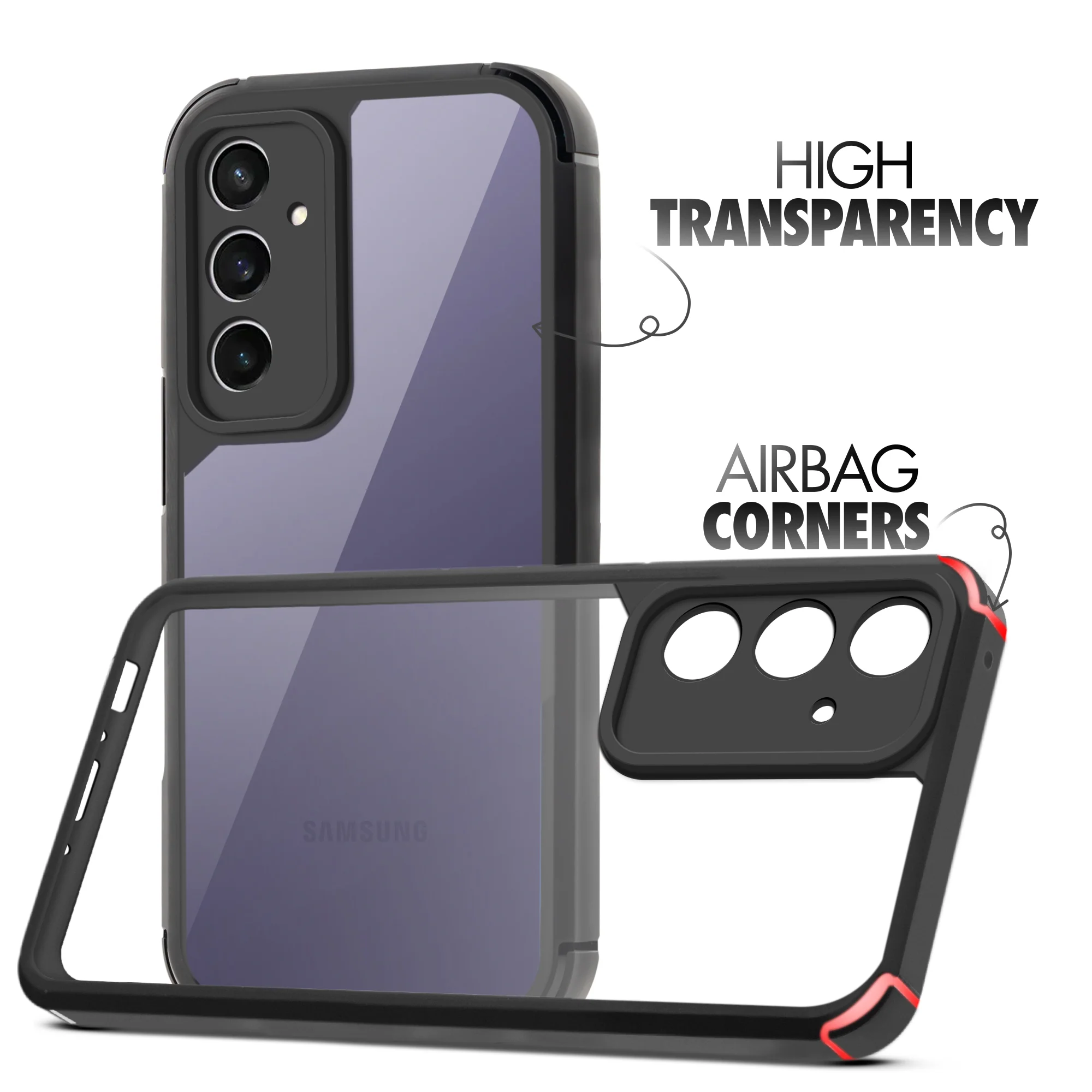 Silicone Border Transparent Back Cover for Samsung A36 5G - Image 3