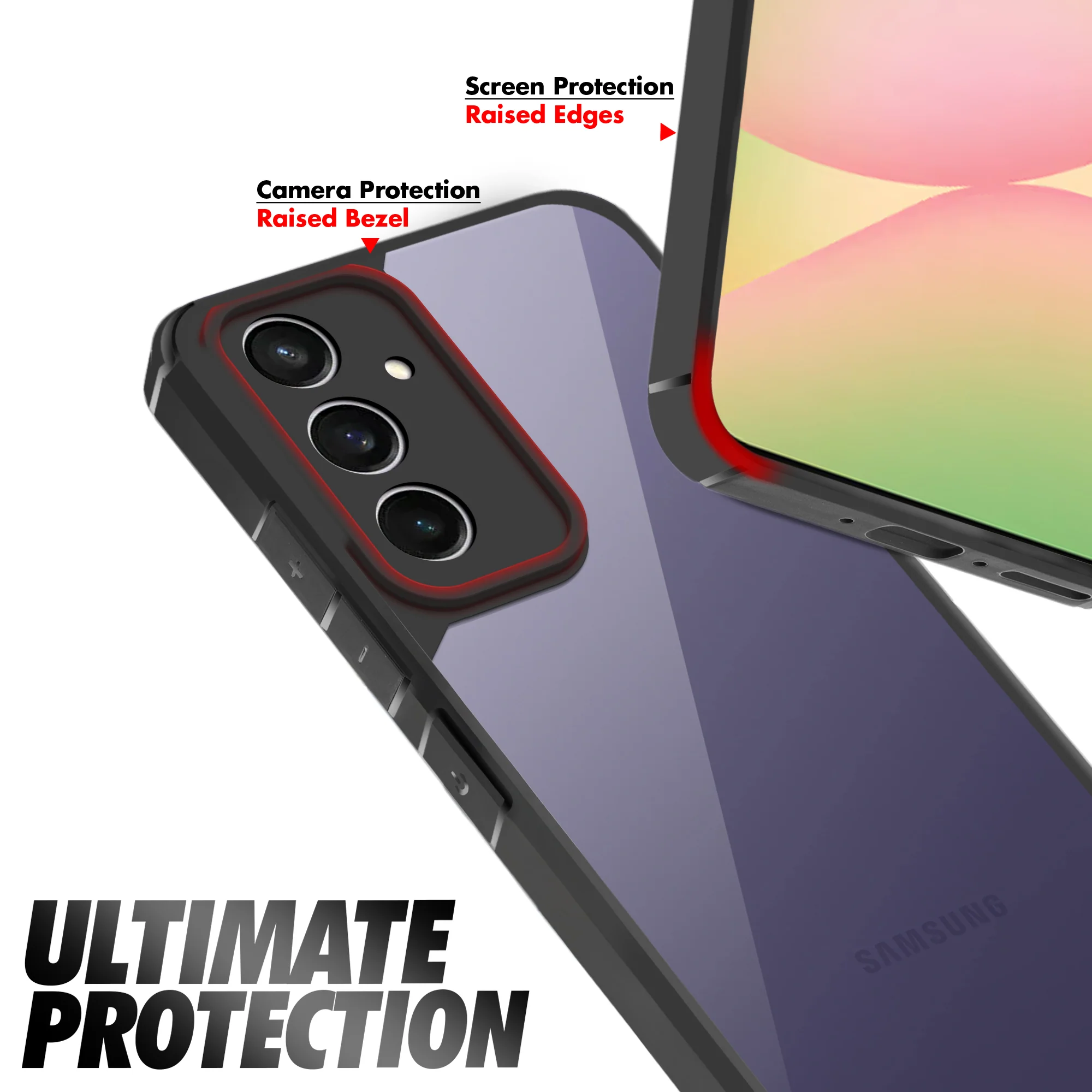 Silicone Border Transparent Back Cover for Samsung A56 5G - Image 5