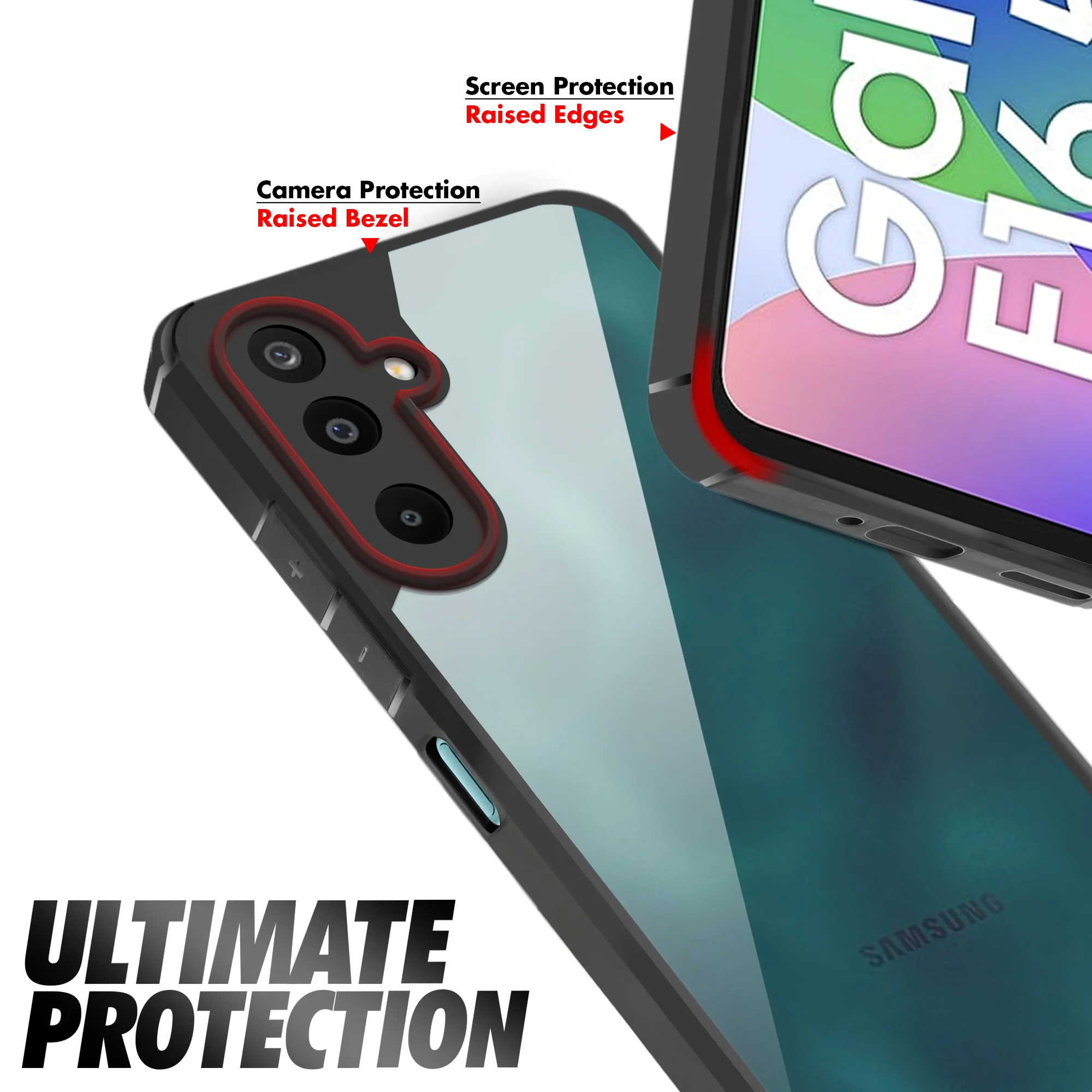 Silicone Border Transparent Back Cover for Samsung F16 5G - Image 5