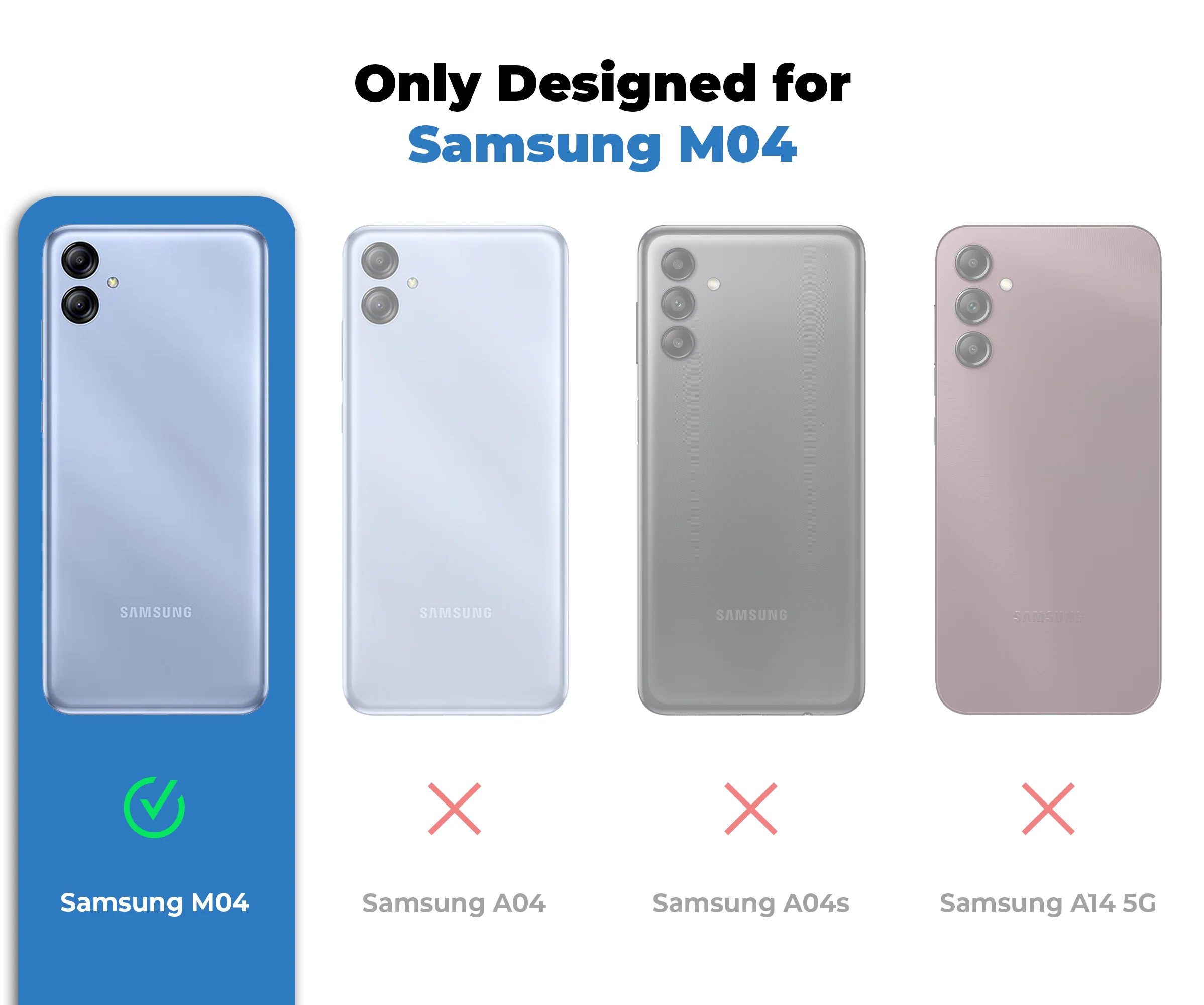 Silicone Border Transparent Back Cover for Samsung M04 - Image 2