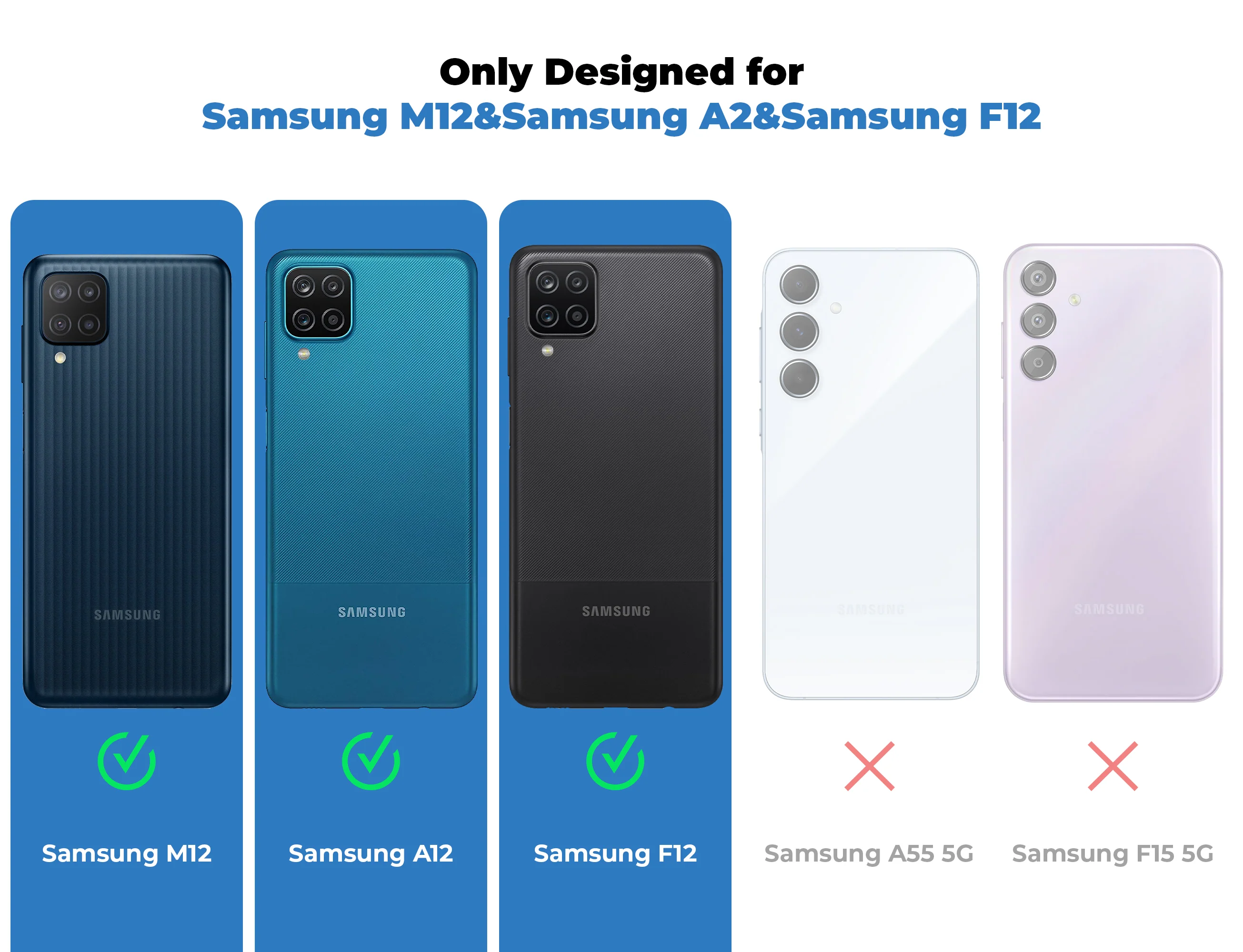Silicone Border Transparent Back Cover for Samsung M12 - Image 2