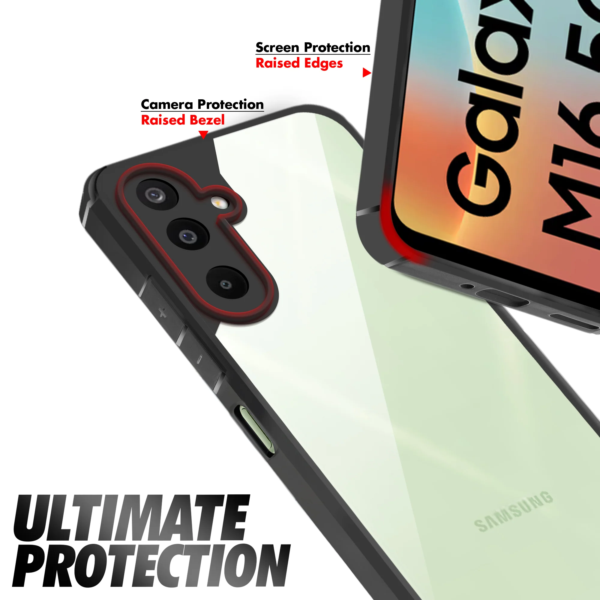 Silicone Border Transparent Back Cover for Samsung M16 5G - Image 5