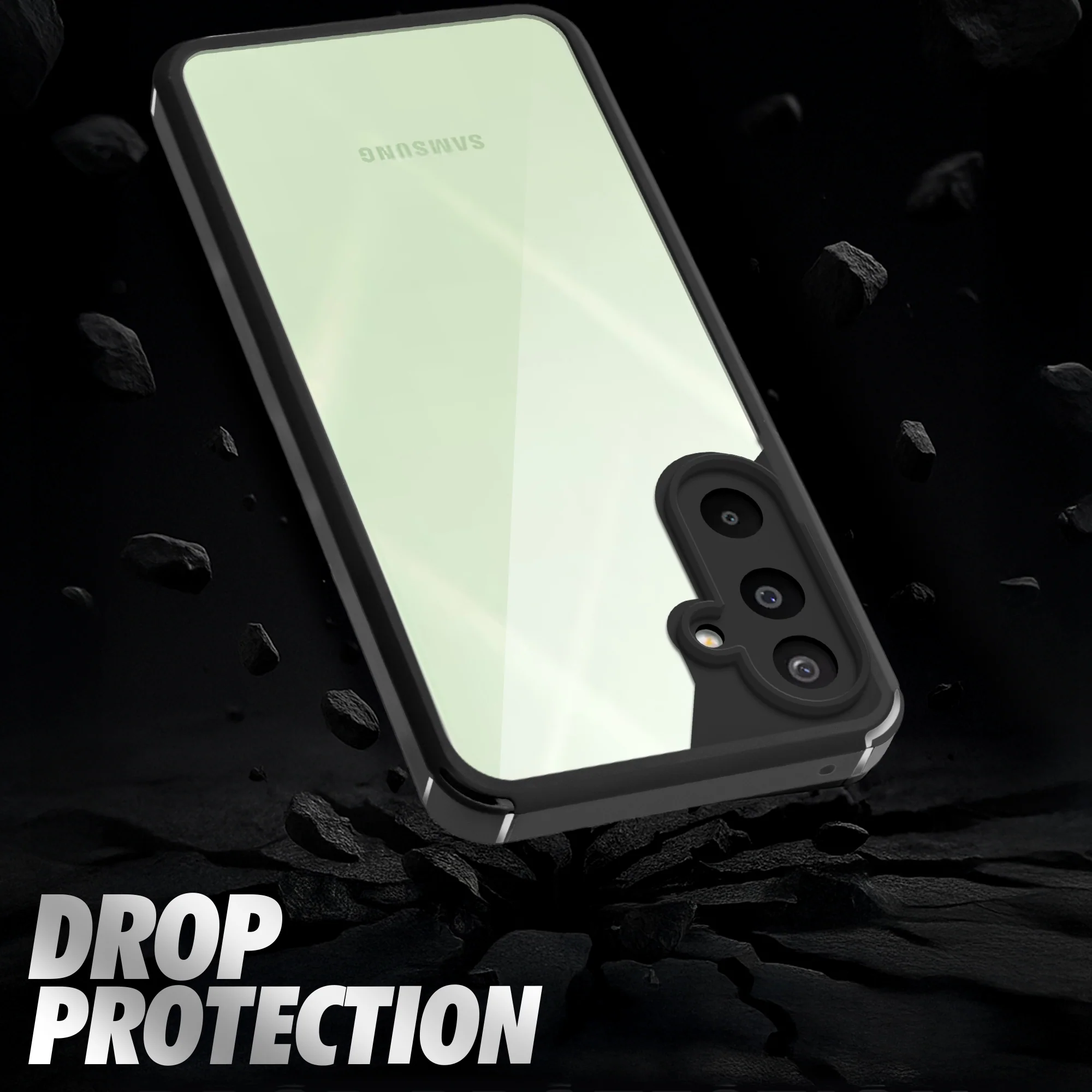 Silicone Border Transparent Back Cover for Samsung M16 5G - Image 6