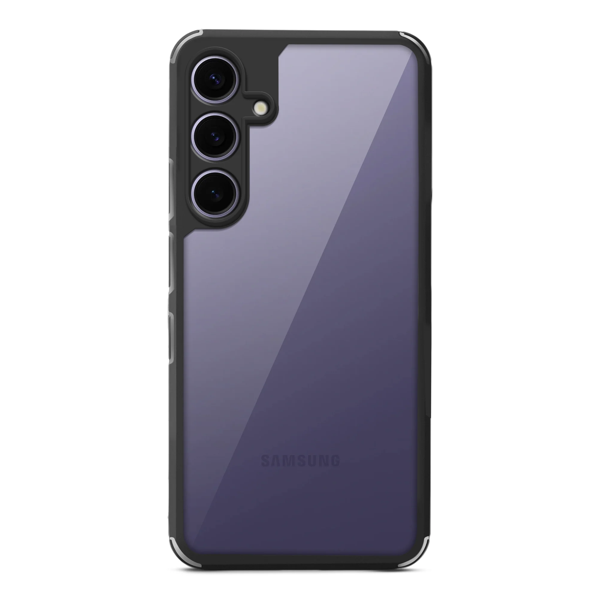 Silicone Border Transparent Back Cover for Samsung S25 Plus 5G - Image 4