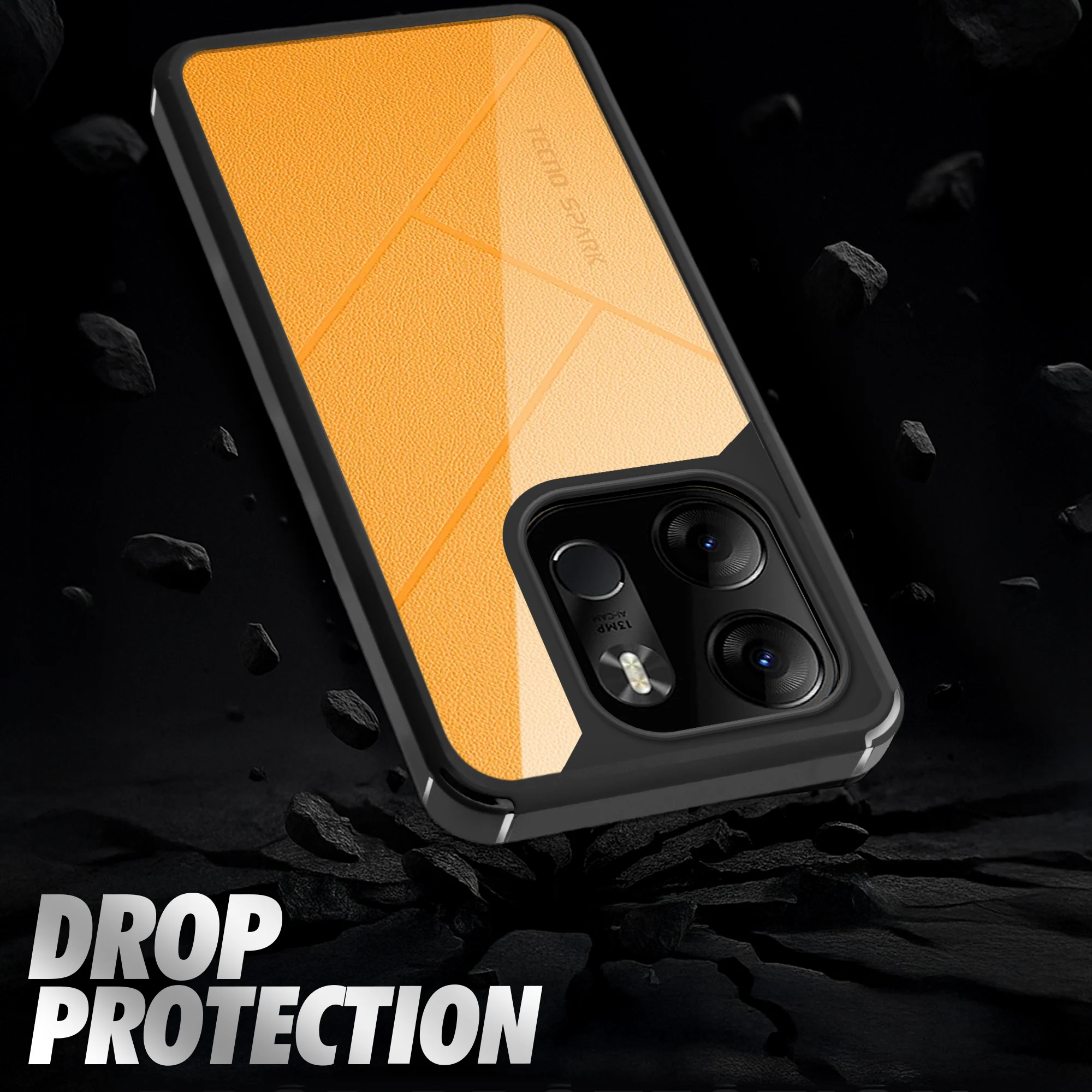 Silicone Border Transparent Back Cover for Tecno Spark Go 2023 - Image 6