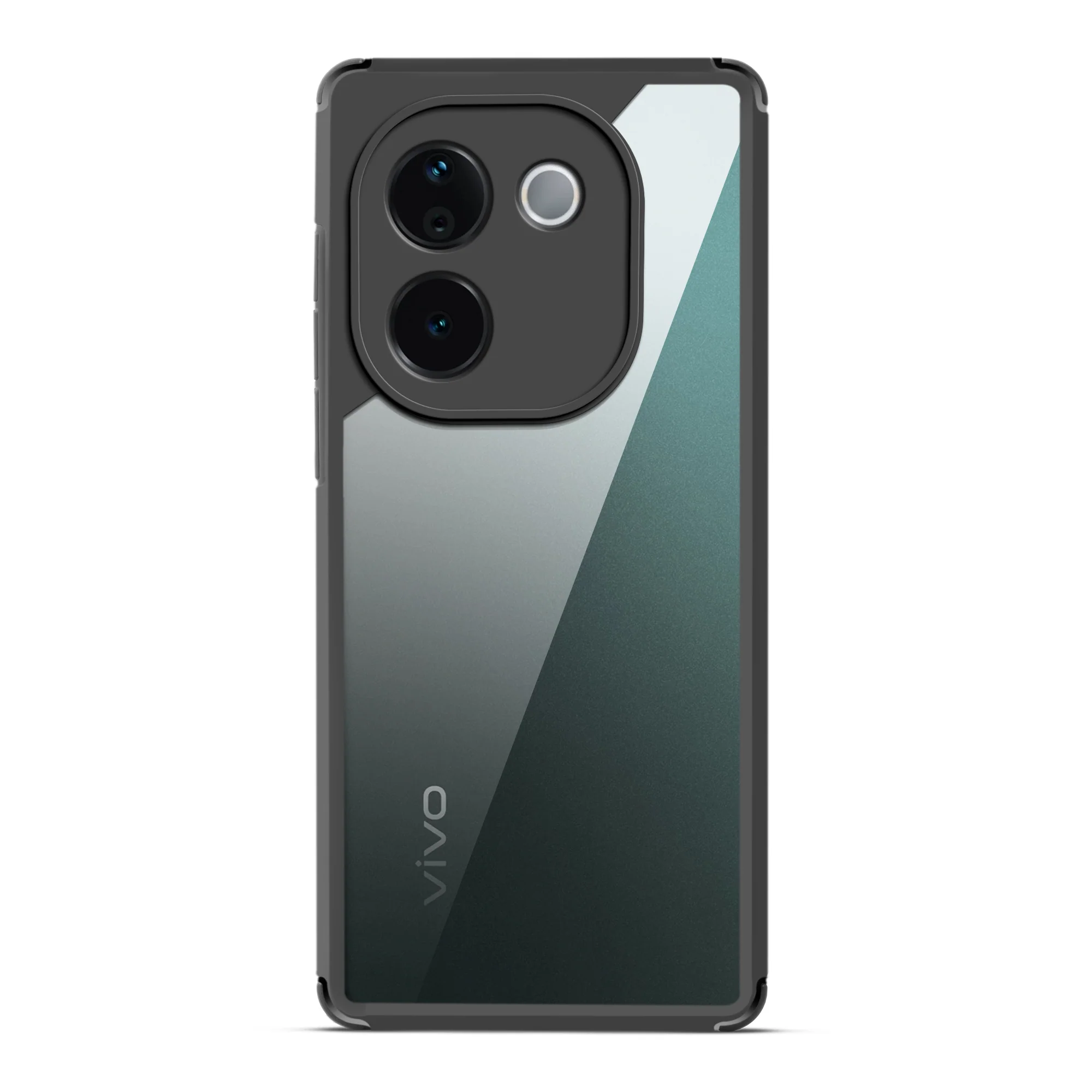 Silicone Border Transparent Back Cover for Vivo T3 Pro 5G - Image 4