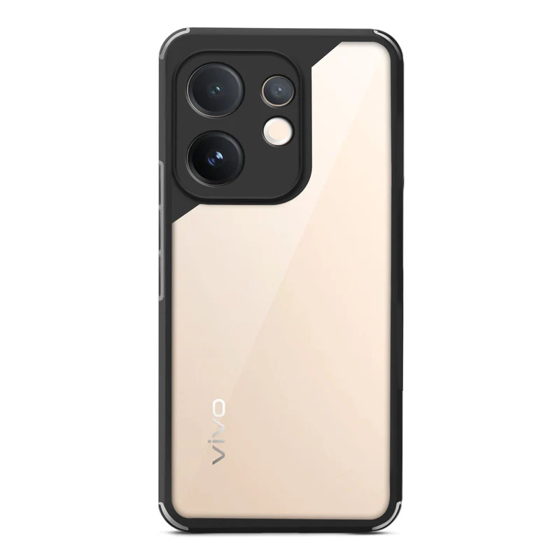 Silicone Border Transparent Back Cover for Vivo T4 Pro 5G - Image 4