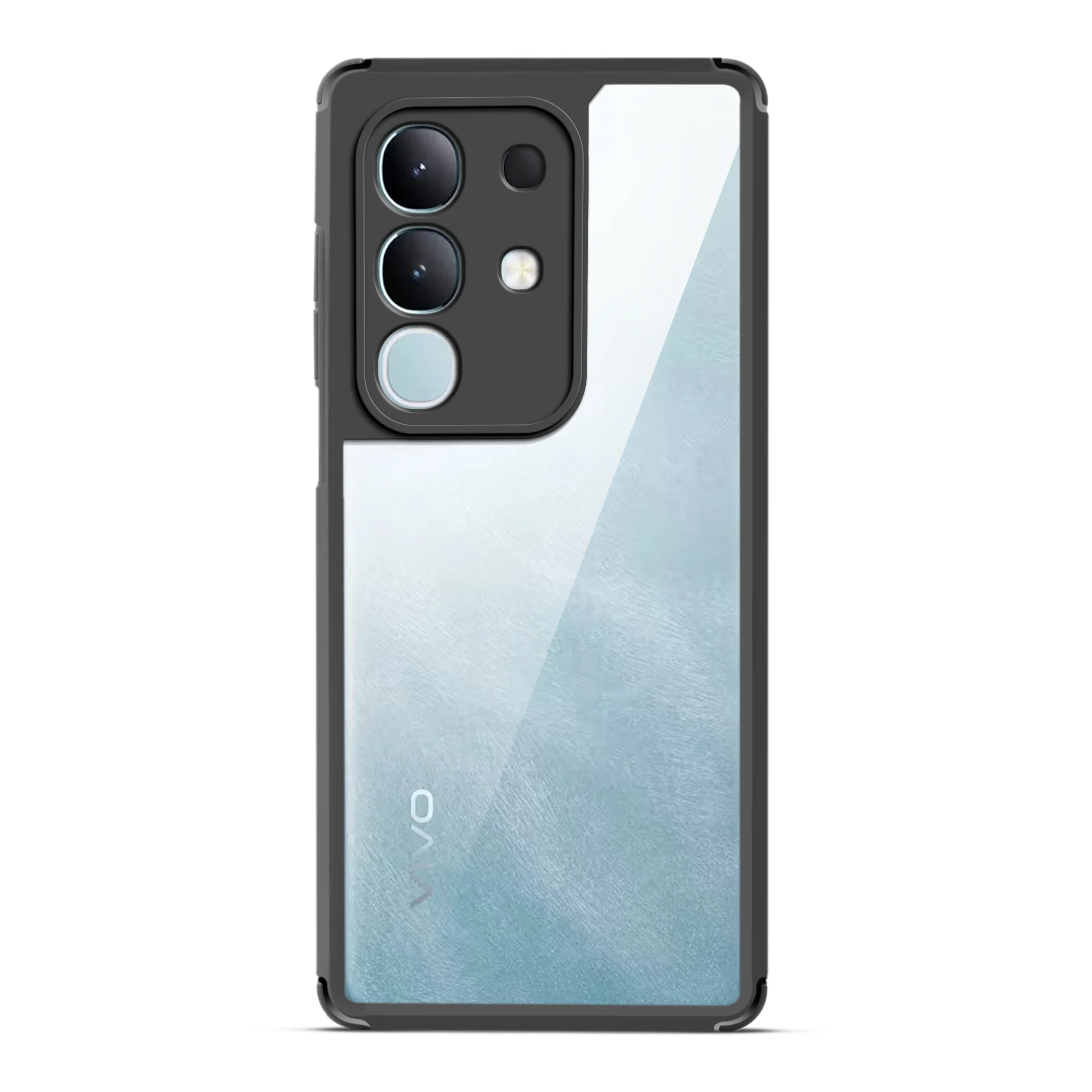 Silicone Border Transparent Back Cover for Vivo T4x 5G - Image 4