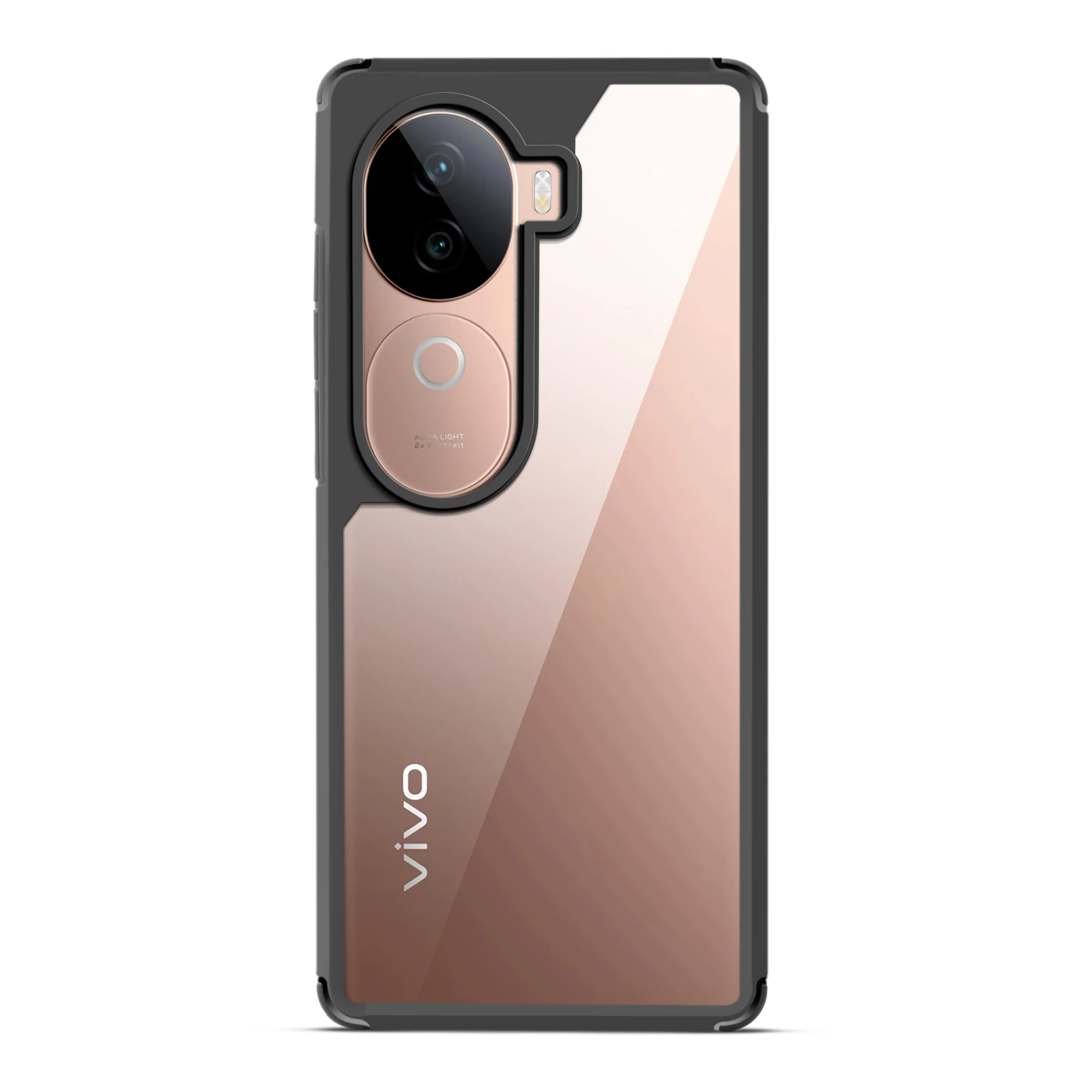 Silicone Border Transparent Back Cover for Vivo V40e 5G - Image 4