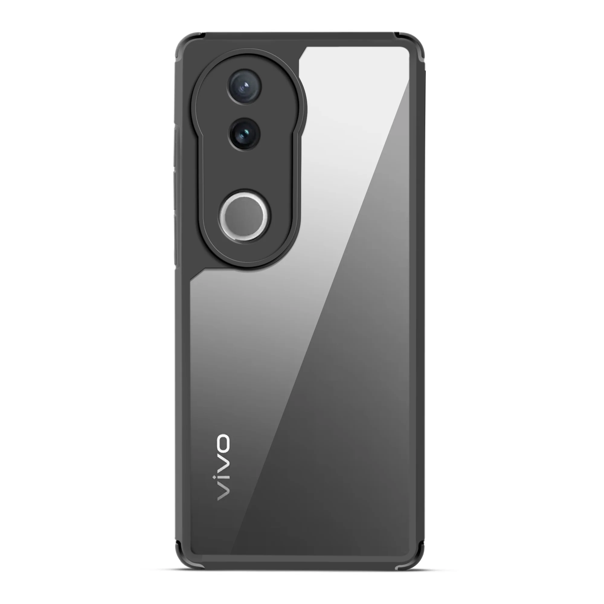 Silicone Border Transparent Back Cover for Vivo V50 5G - Image 4