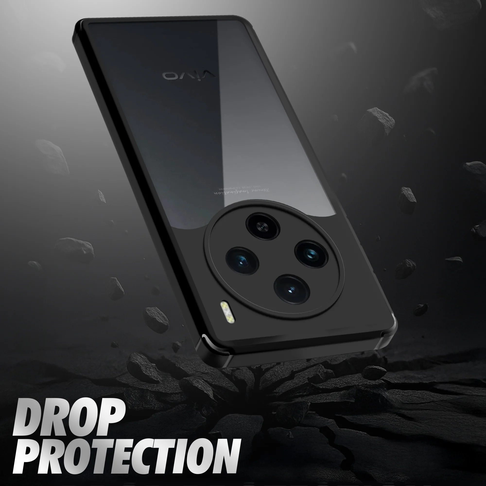 Silicone Border Transparent Back Cover for Vivo X100 5G - Image 6