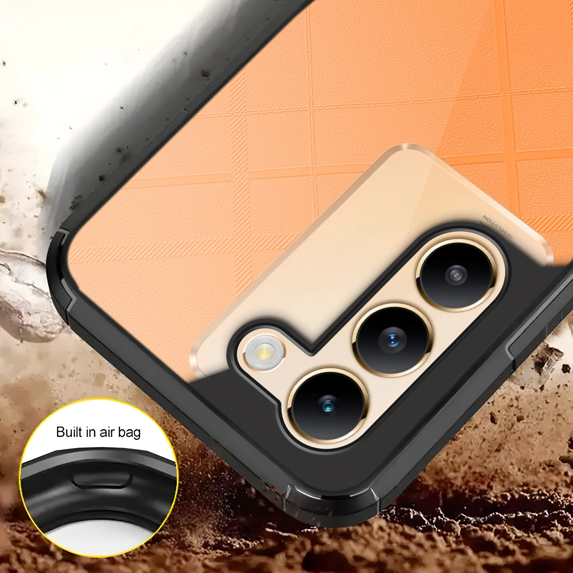 Silicone Border Transparent Back Cover For Vivo Y200E 5G - Image 5