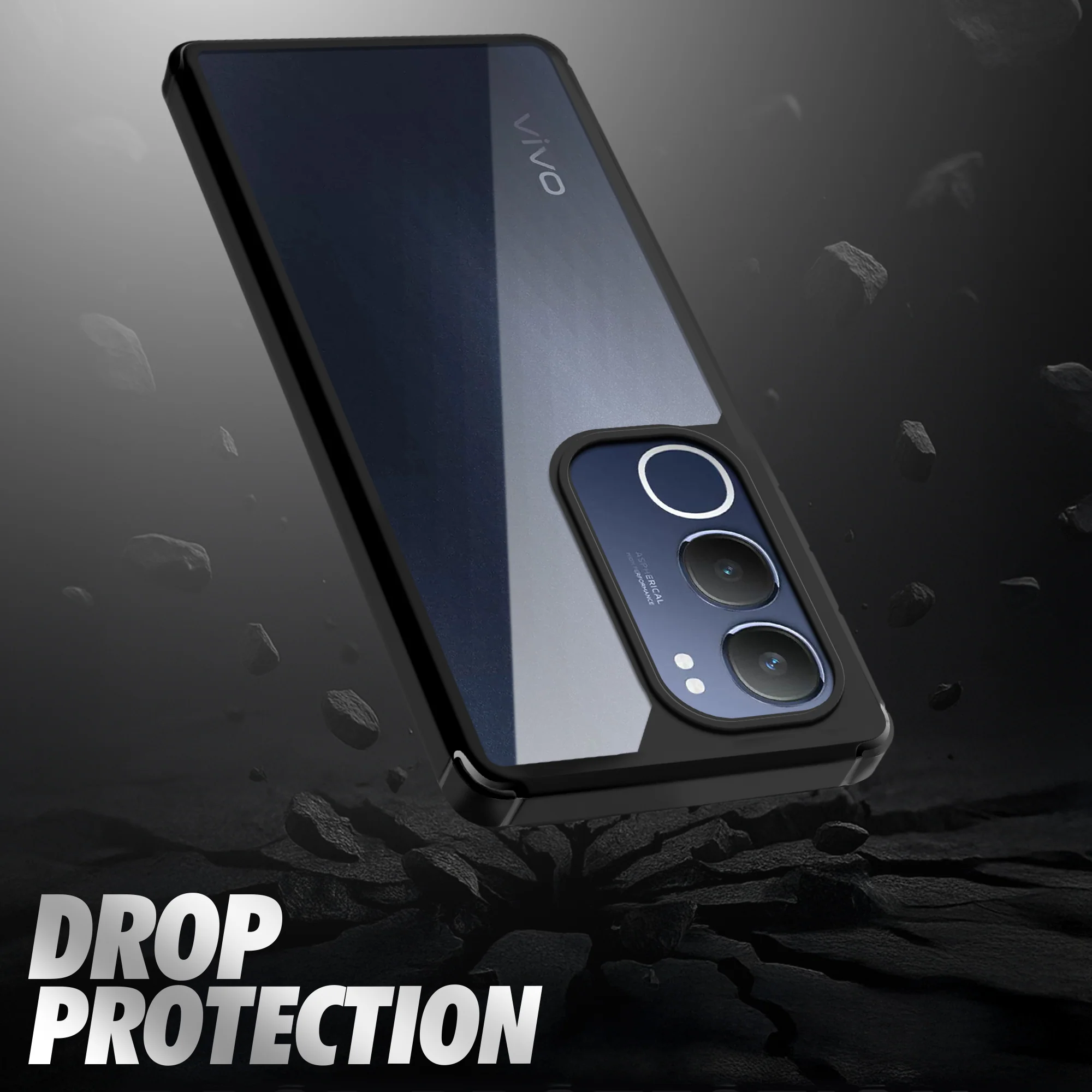 Silicone Border Transparent Back Cover for Vivo Y29 5G - Image 6