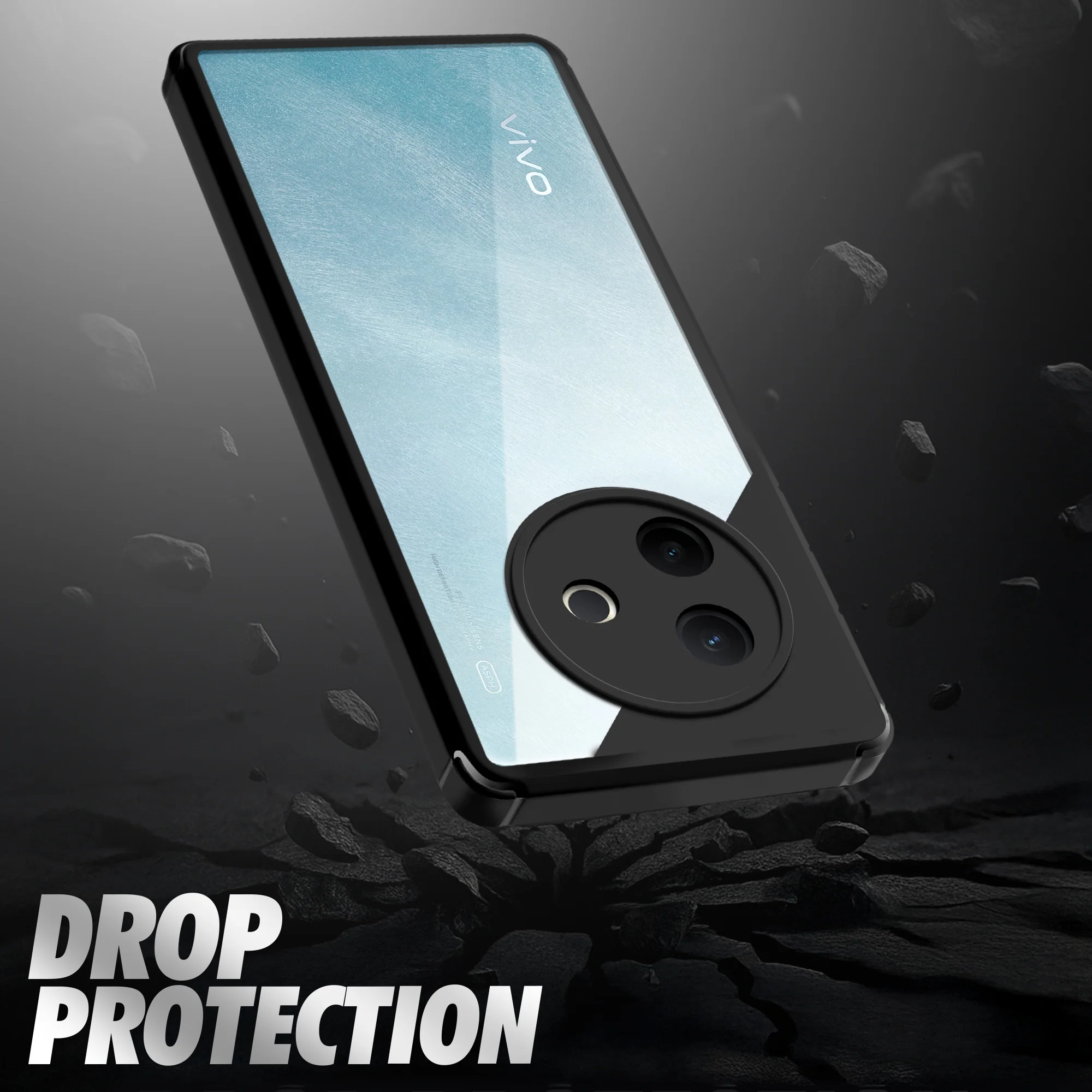 Silicone Border Transparent Back Cover for Vivo Y39 5G - Image 6