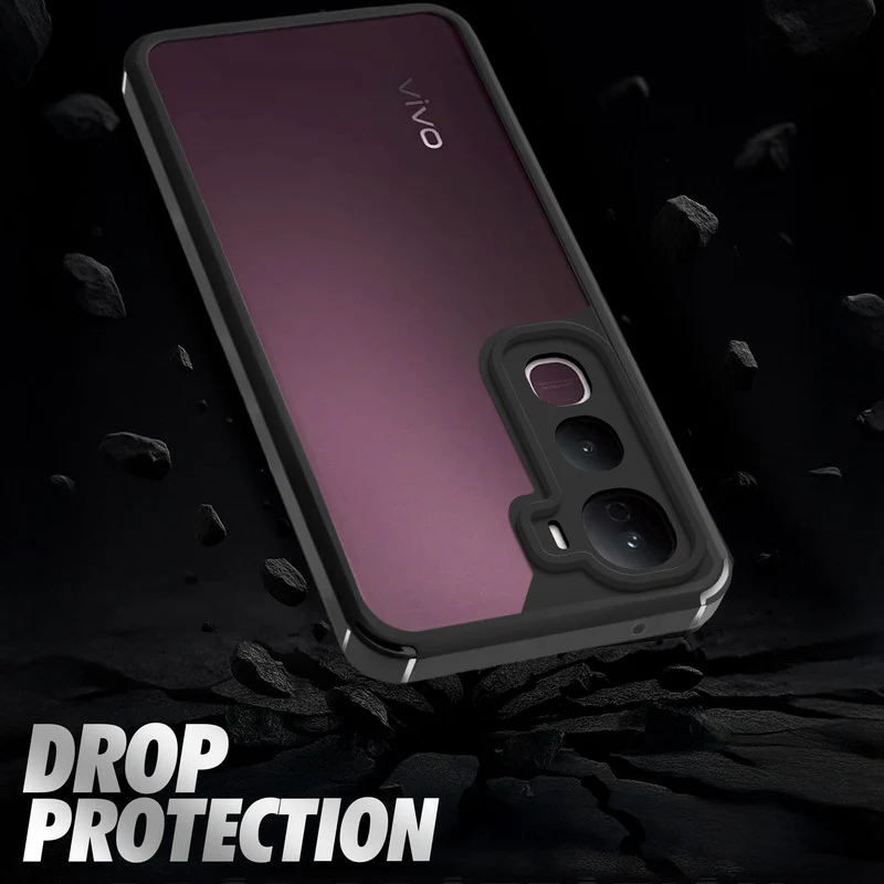 Silicone Border Transparent Back Cover for Vivo Y400 Pro 5G - Image 6