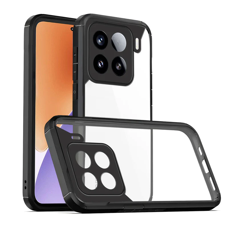 Silicone Border Transparent Back Cover for Xiaomi 15 5G - Image 4