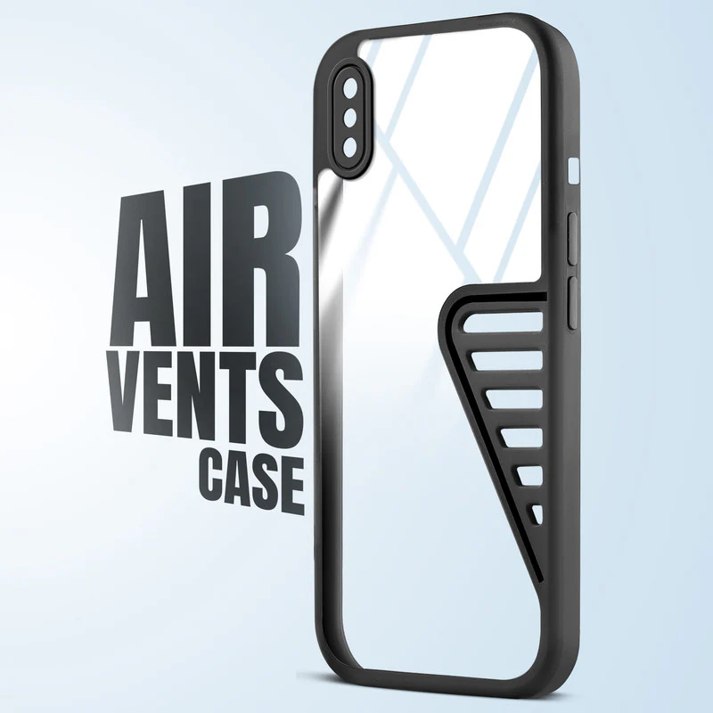 Heat Dissipation Holes Drop-Proof Back Cover for Apple iPhone X