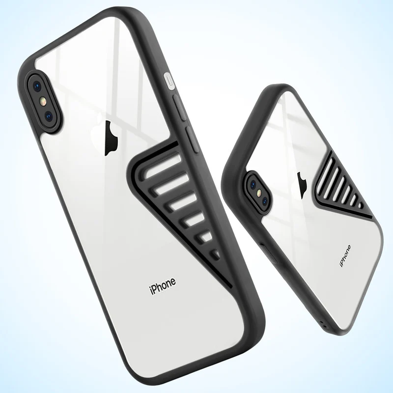 Heat Dissipation Holes Drop-Proof Back Cover for Apple iPhone XS - Image 5