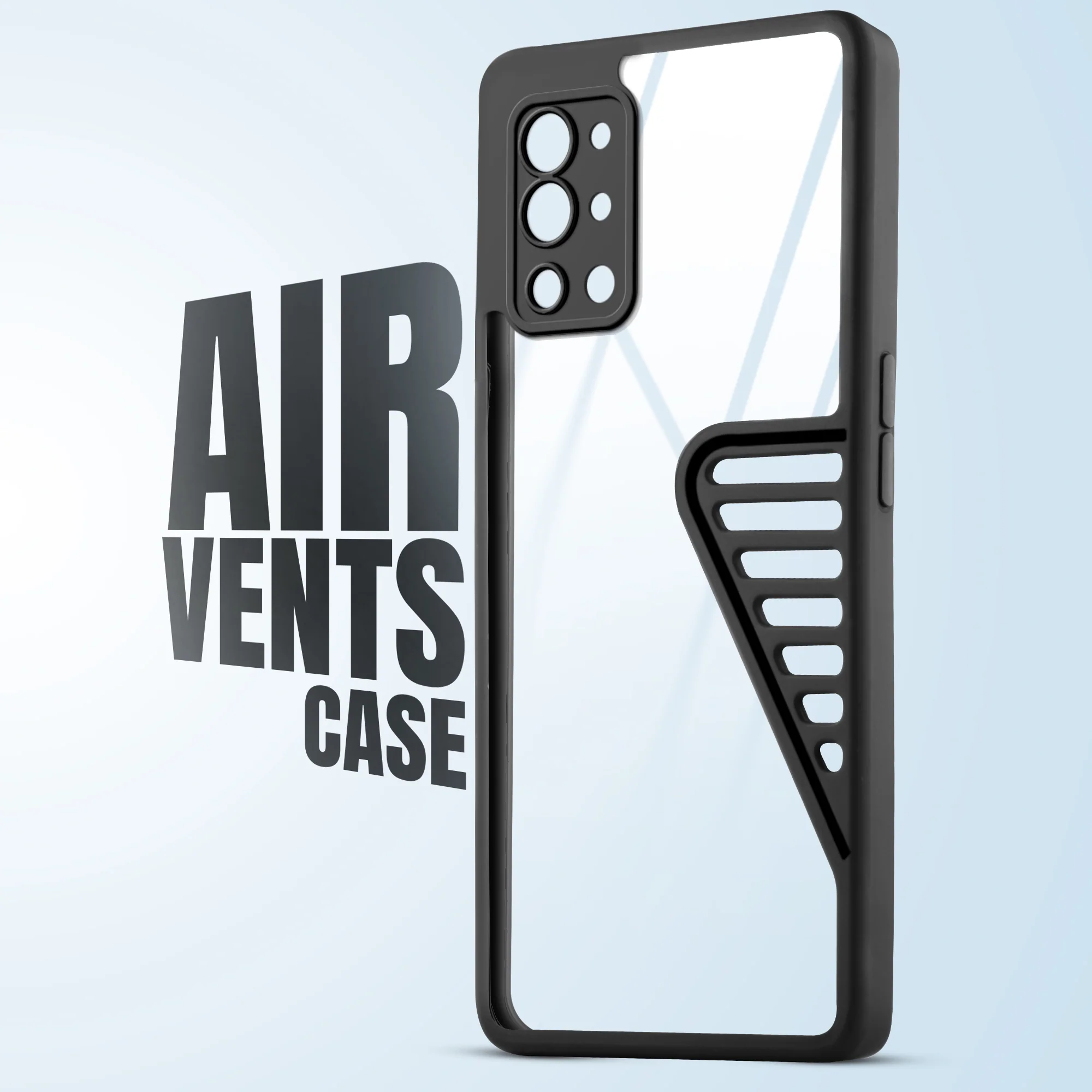 Heat Dissipation Holes Drop-Proof Back Cover for OnePlus 9R
