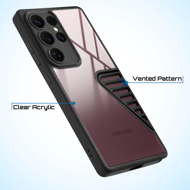 Heat Dissipation Holes Drop-Proof Back Cover for Samsung S22 Ultra 5G - Image 3