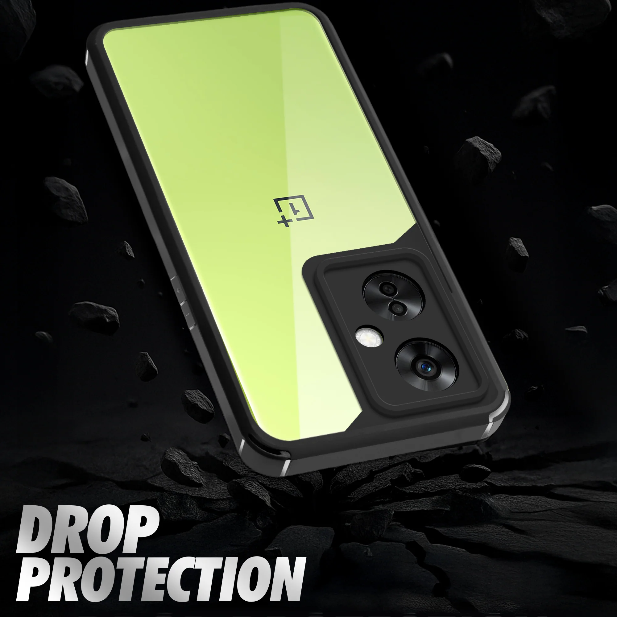 Silicone Frame Transparent Hard Back Cover for OnePlus Nord CE 3 Lite 5G - Image 6
