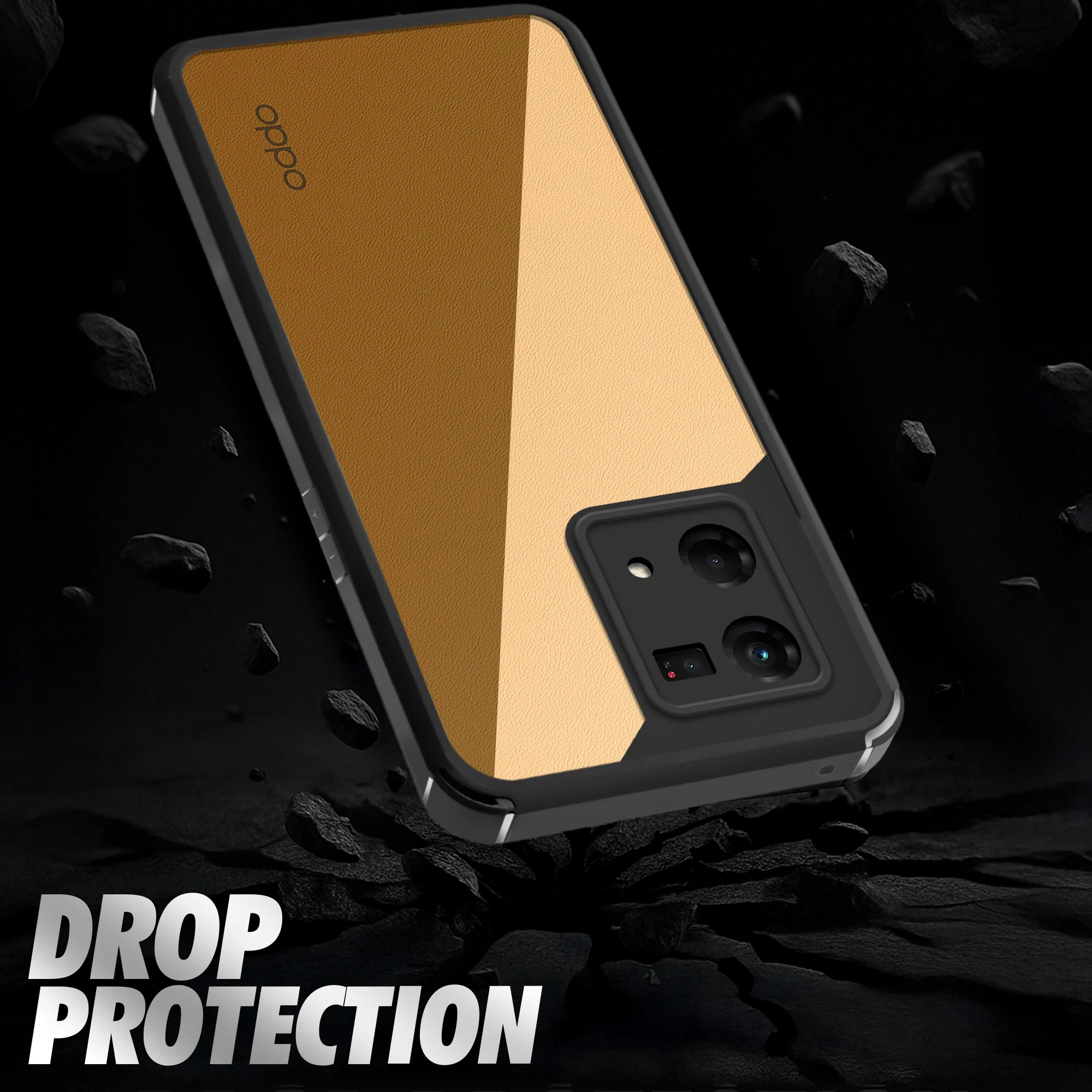 Silicone Frame Transparent Hard Back Cover for Oppo F21s Pro 4G - Image 6