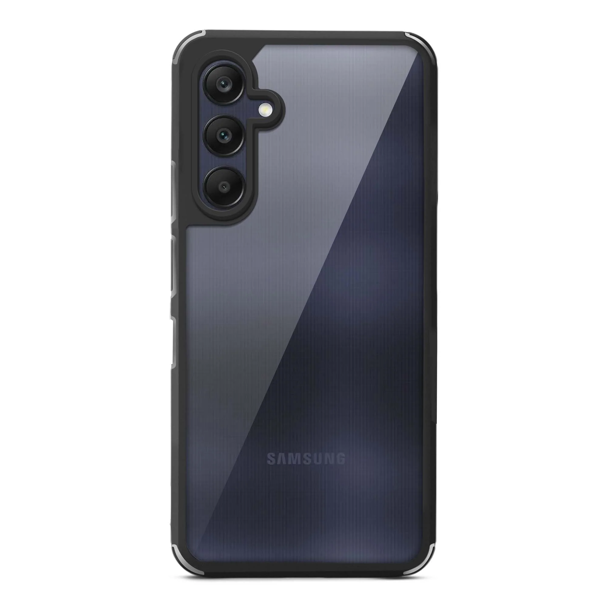 Silicone Frame Transparent Hard Back Cover for Samsung A25 5G - Image 4