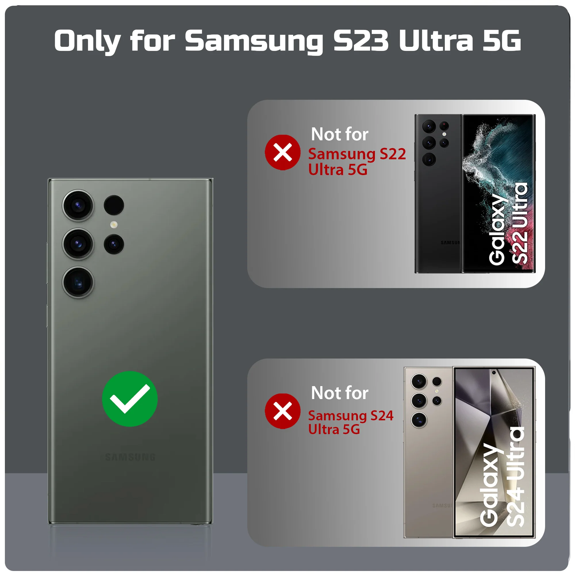 Silicone Frame Transparent Hard Back Cover for Samsung S23 Ultra 5G - Image 5