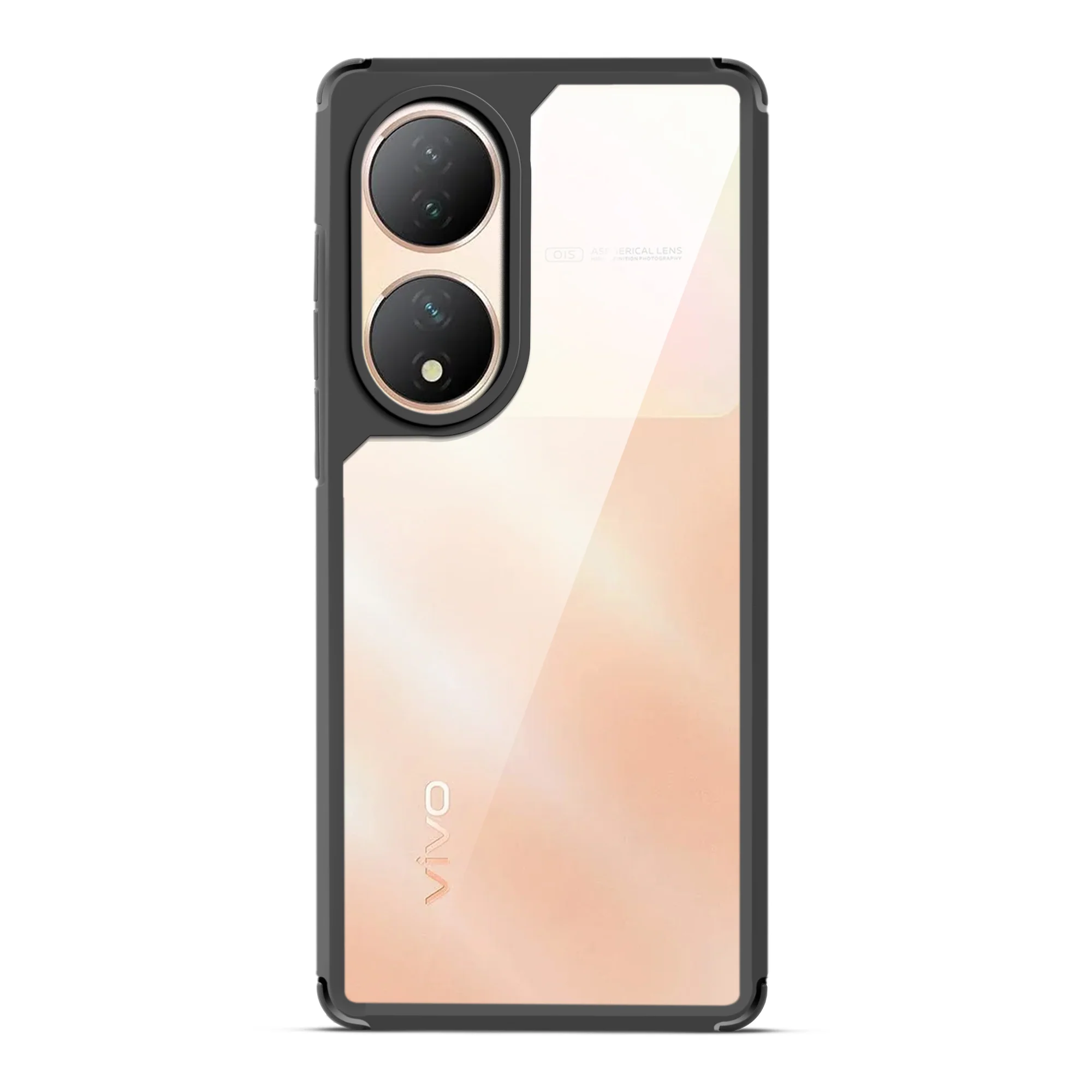 Silicone Frame Transparent Hard Back Cover for Vivo Y100 - Image 4
