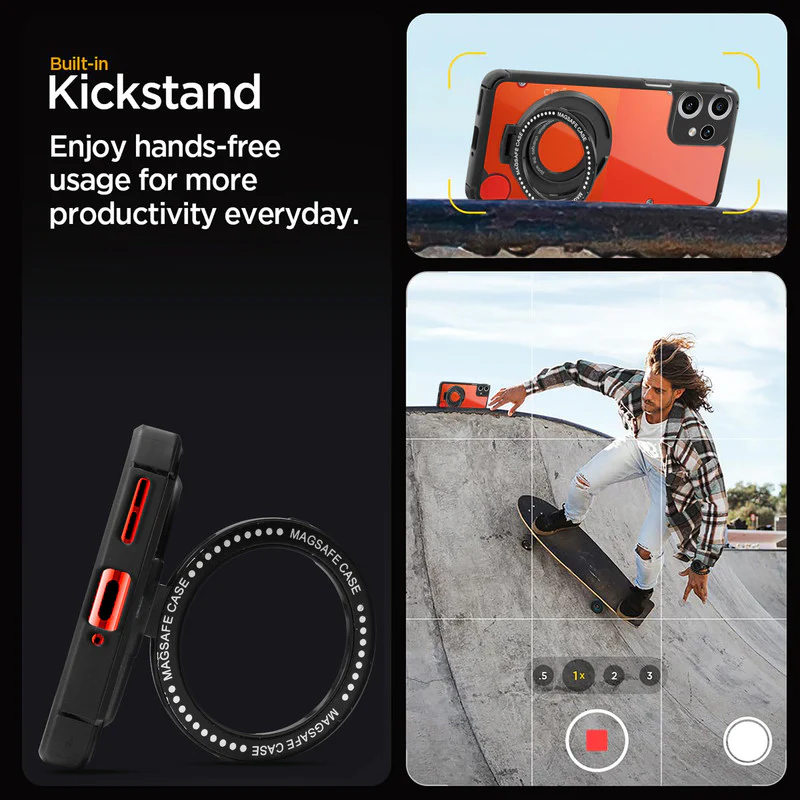 Silicone Grip Clear Case Ring Holder Kickstand For CMF Nothing Phone 2 Pro - Image 5