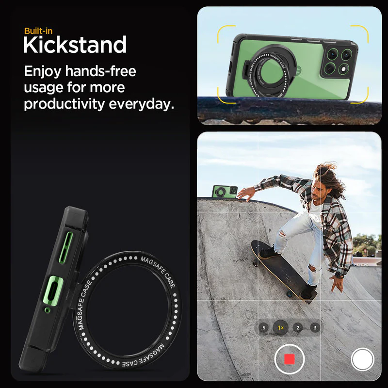 Silicone Grip Clear Case Ring Holder Kickstand For Motorola Moto Edge 60 5G - Image 5