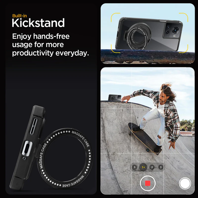Silicone Grip Clear Case Ring Holder Kickstand For OnePlus 10R 5G - Image 5