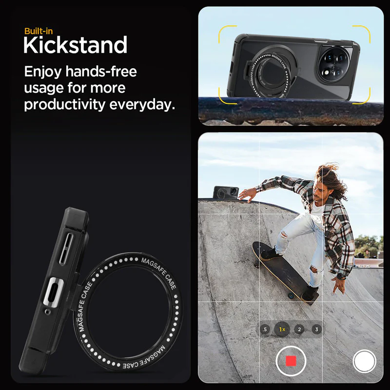 Silicone Grip Clear Case Ring Holder Kickstand For Oneplus 11 5G - Image 5