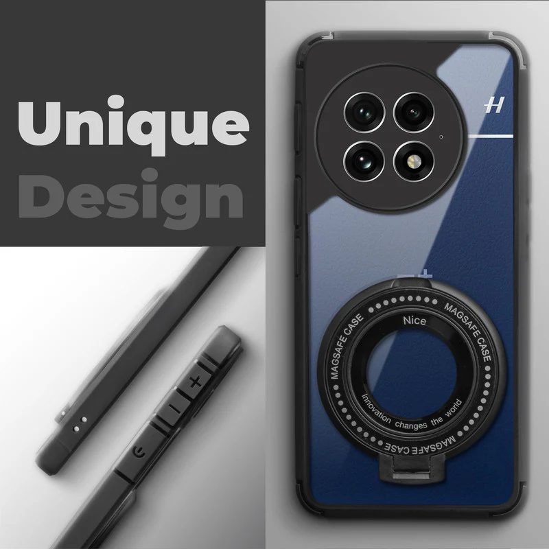 Silicone Grip Clear Case Ring Holder Kickstand For OnePlus 13 5G - Image 4