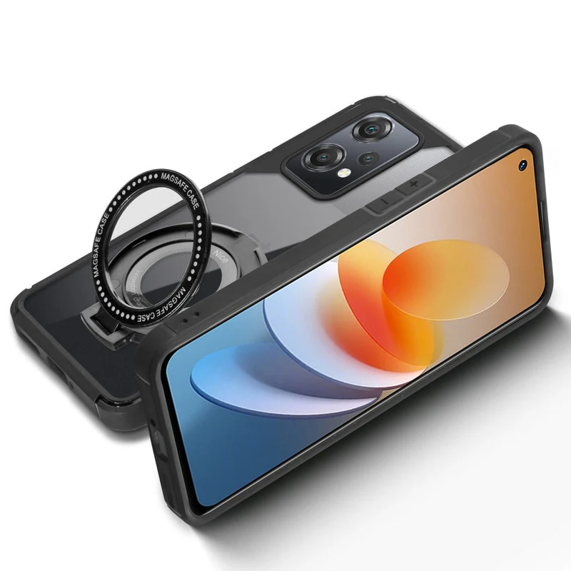 Silicone Grip Clear Case Ring Holder Kickstand For OnePlus Nord CE 2 Lite 5G - Image 5